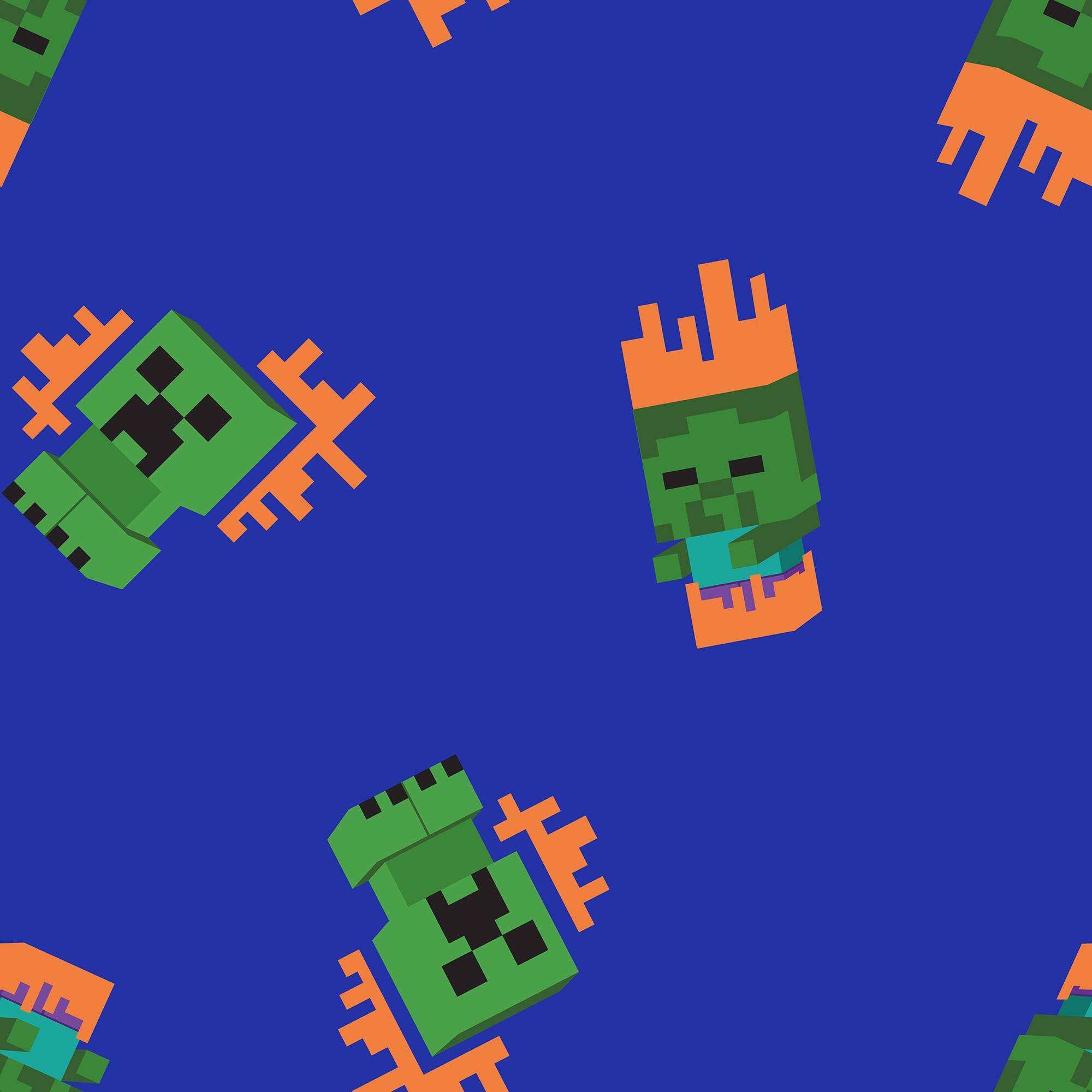 Springs Creative Minecraft Zombie & Creeper Fleece